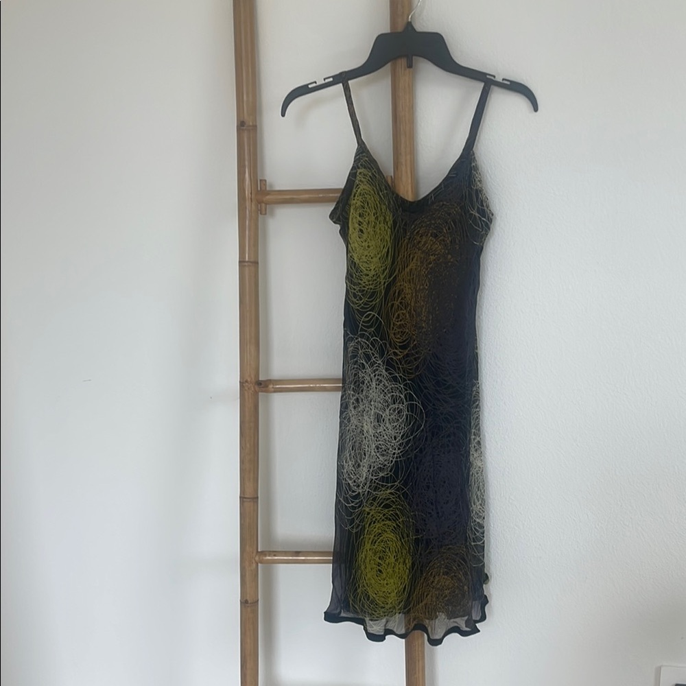 Vera Wang Lavender Label Black and Yellow Dress